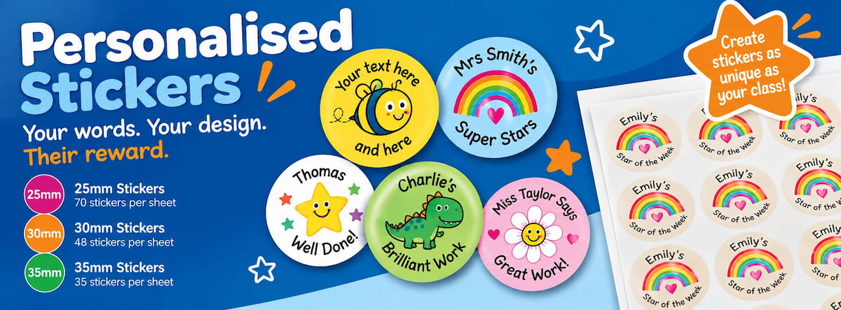 Personalised Stickers for Teachers