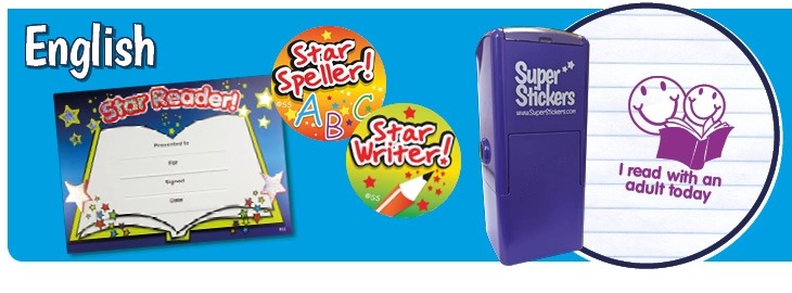 Sparkling English Stickers